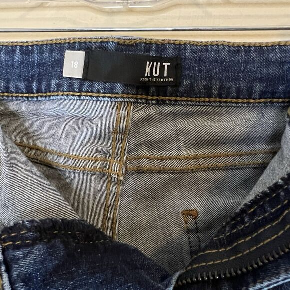 Kut From The Kloth Womens Jeans Size 18 Donna Ankle Skinny Tuxedo Racer Stripe - Picture 5 of 7